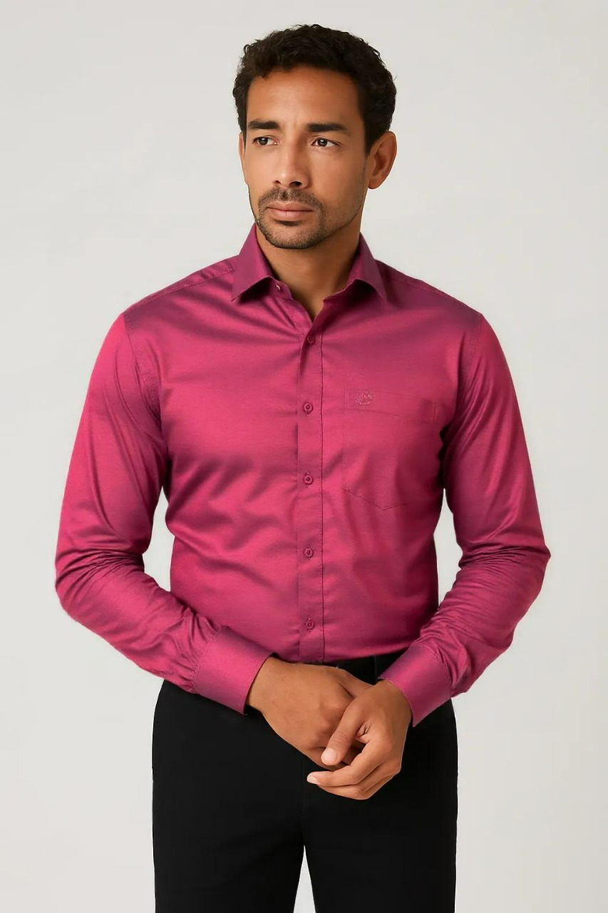 Cotton Summer Cool Plain Shirt #20955