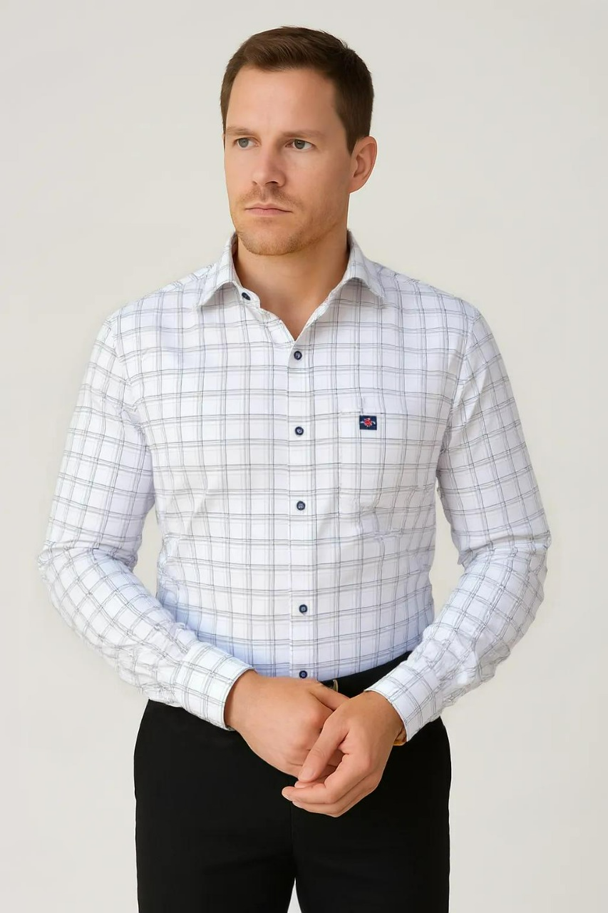 Poly Cotton Chex Shirt #41918