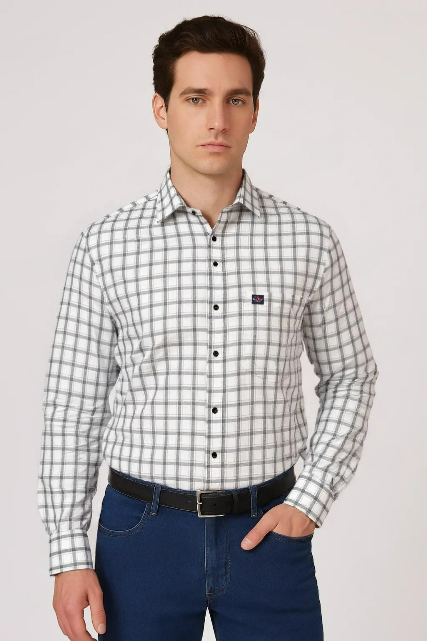 Poly Cotton Chex Shirt #41919