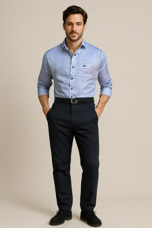 Satin Fine Printed Shirt #11972