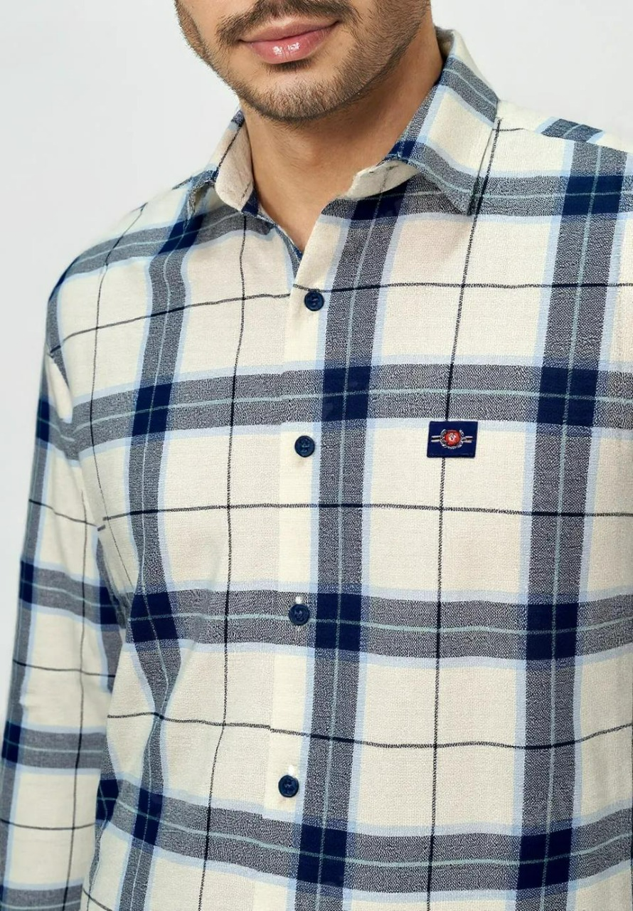 Cotton Slub Chex Shirt #41974