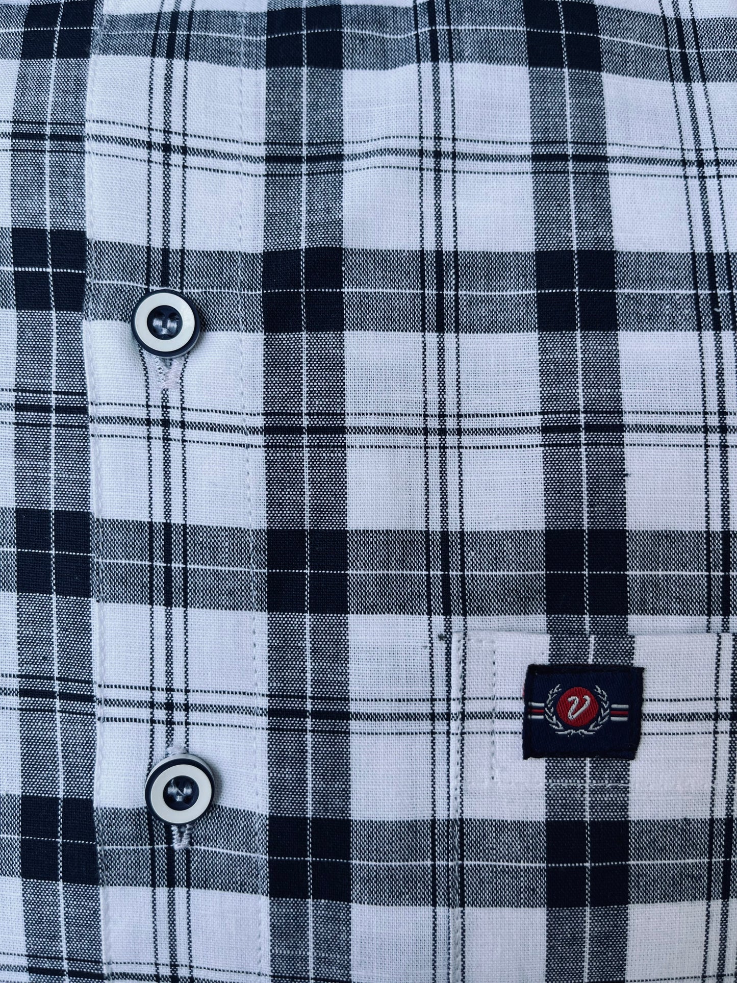 Linen Chex Shirt #41966
