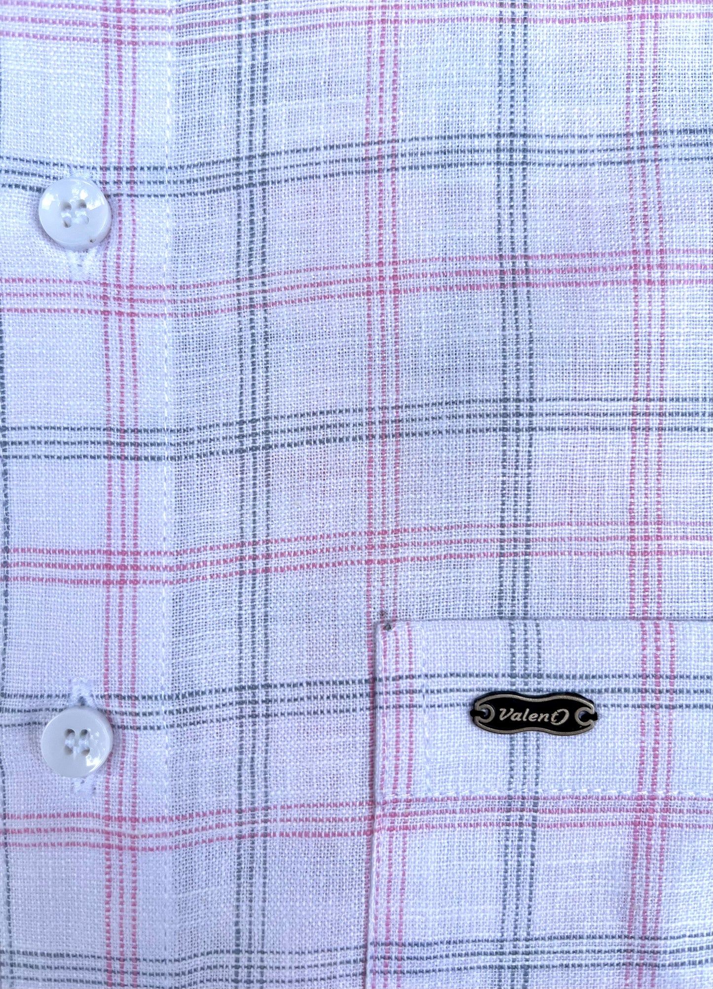 Linen Base Chex Shirt #41907