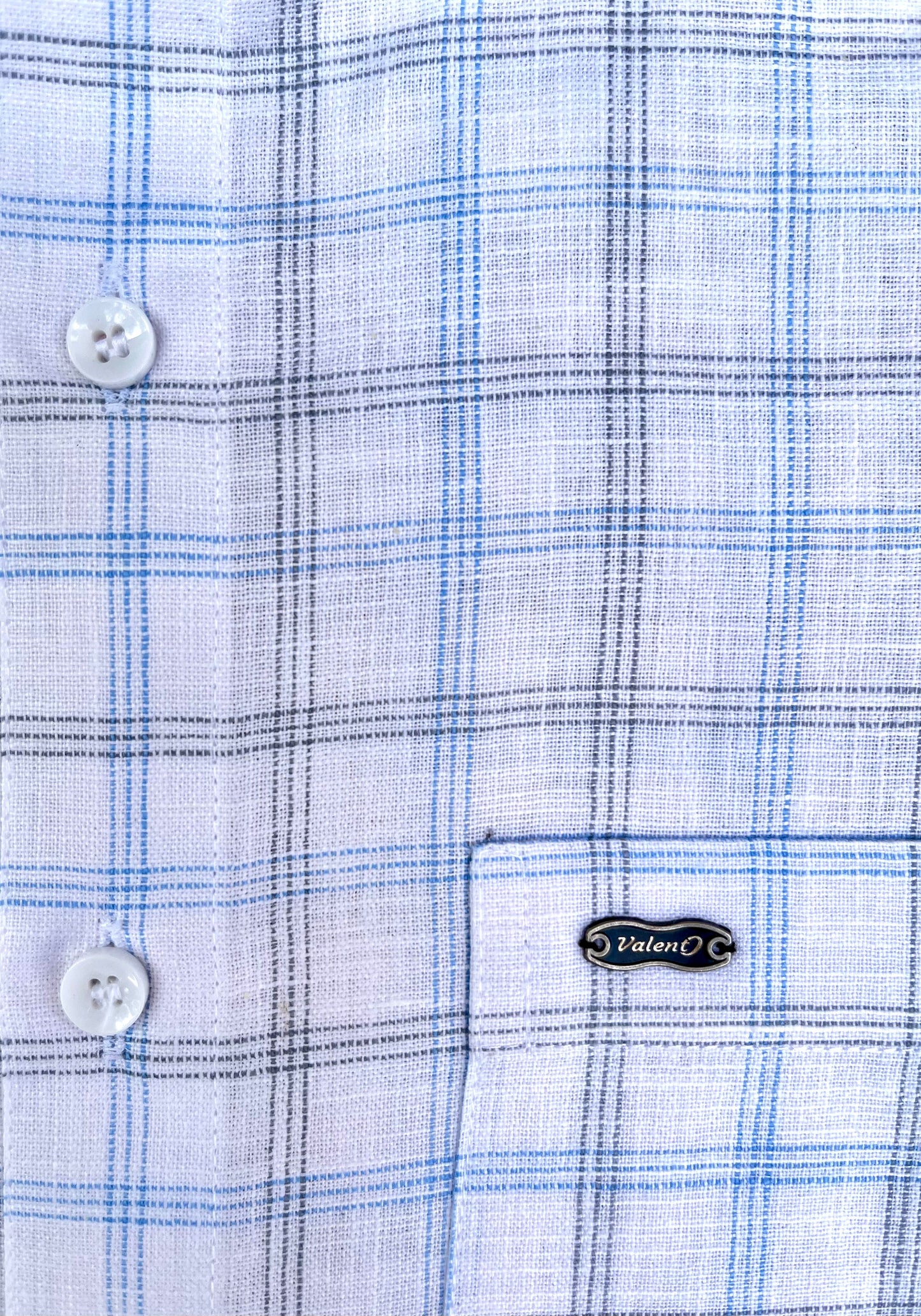 Linen Base Chex Shirt #41907