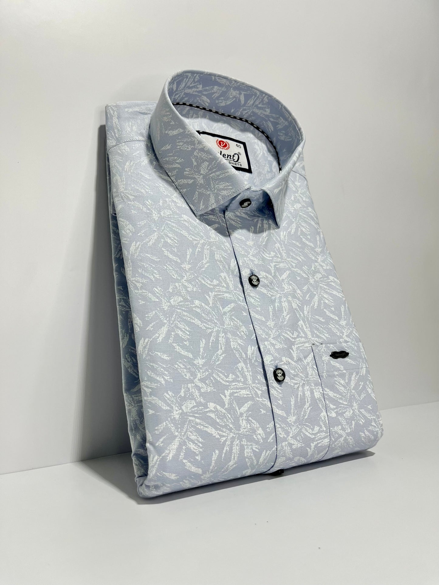 Cotton Satin Printed Shirt #11926