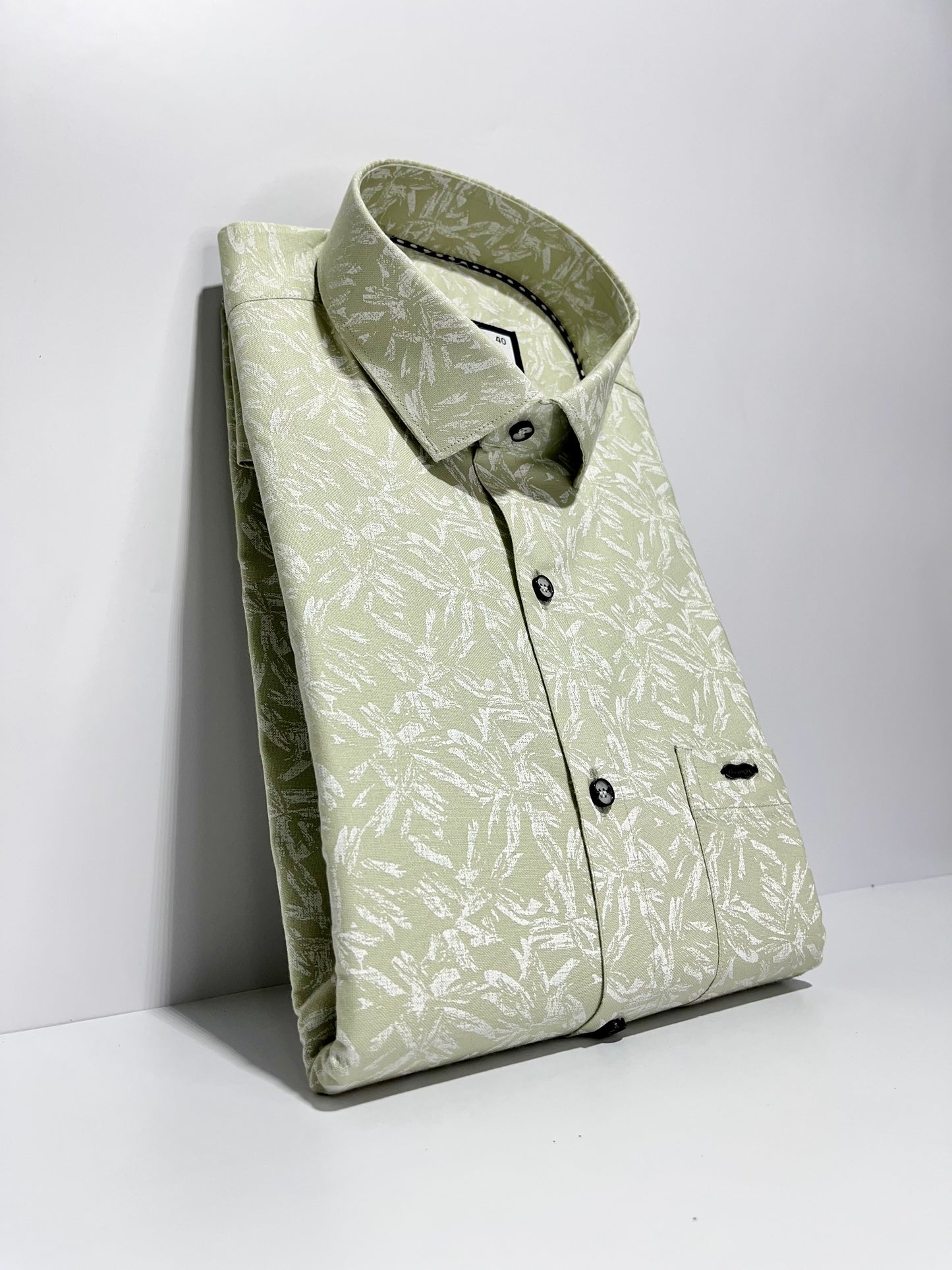 Cotton Satin Printed Shirt #11926