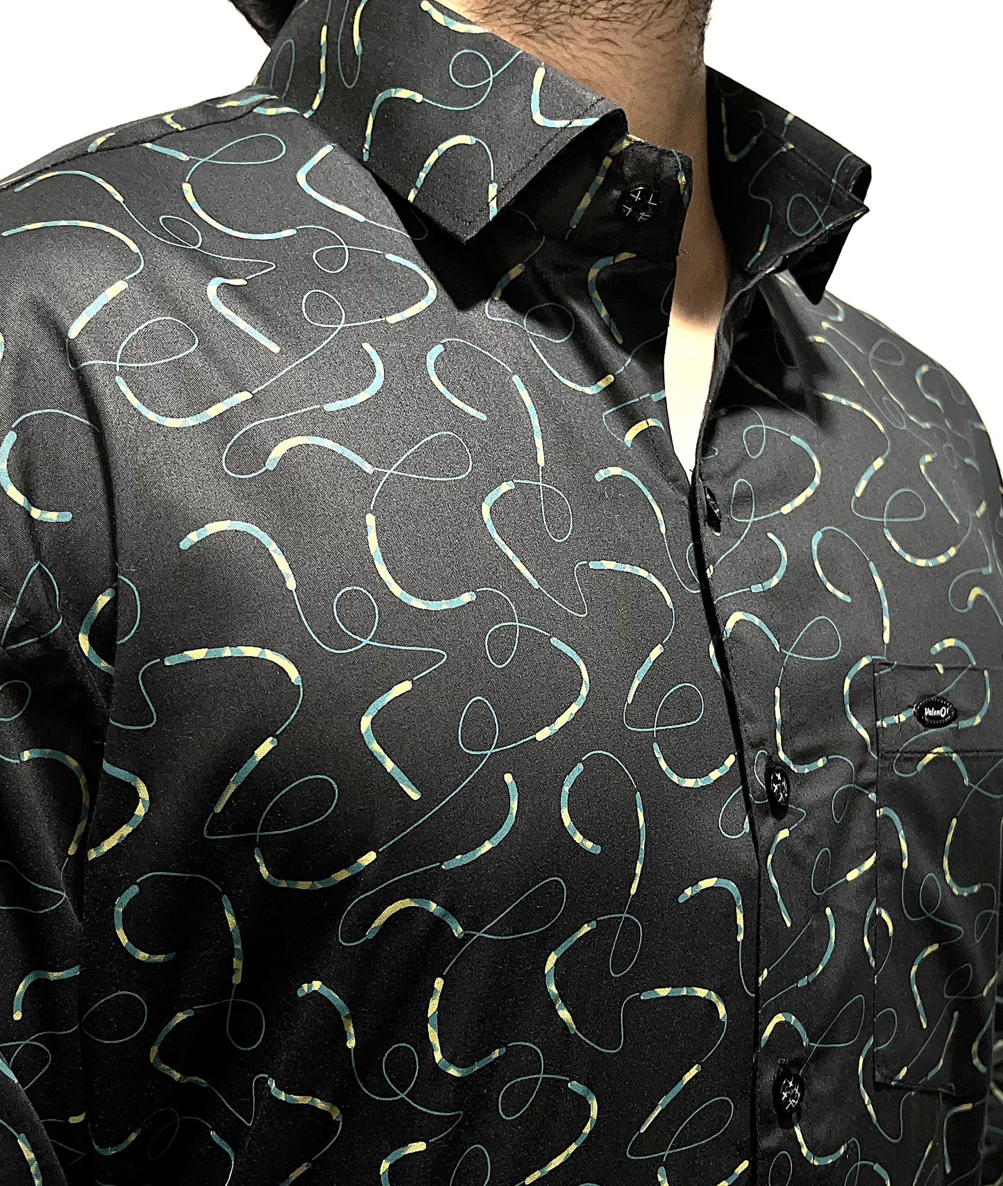 High Quality Satin Printed Shirt #11101