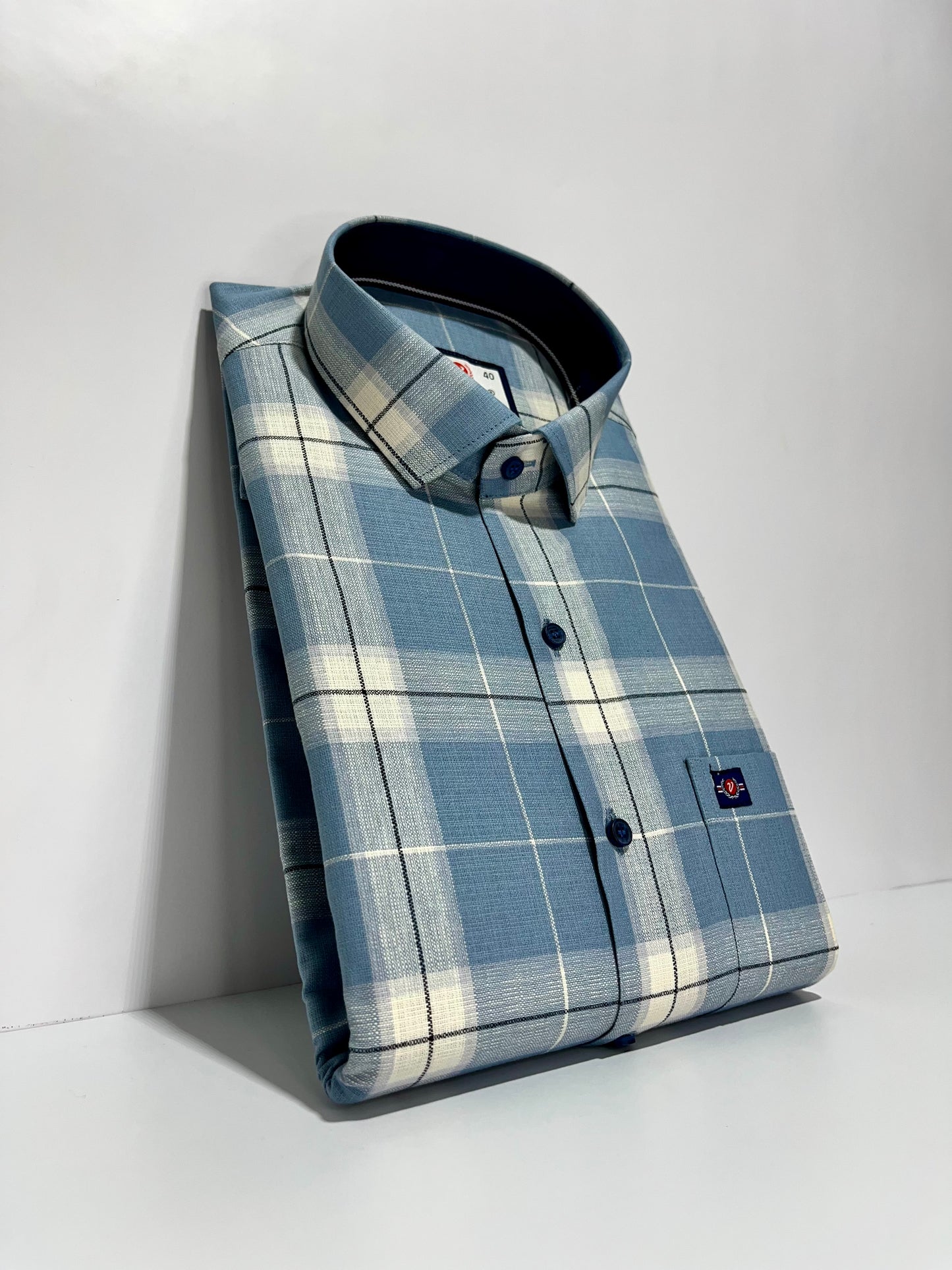 Cotton Slub Chex Shirt #41974