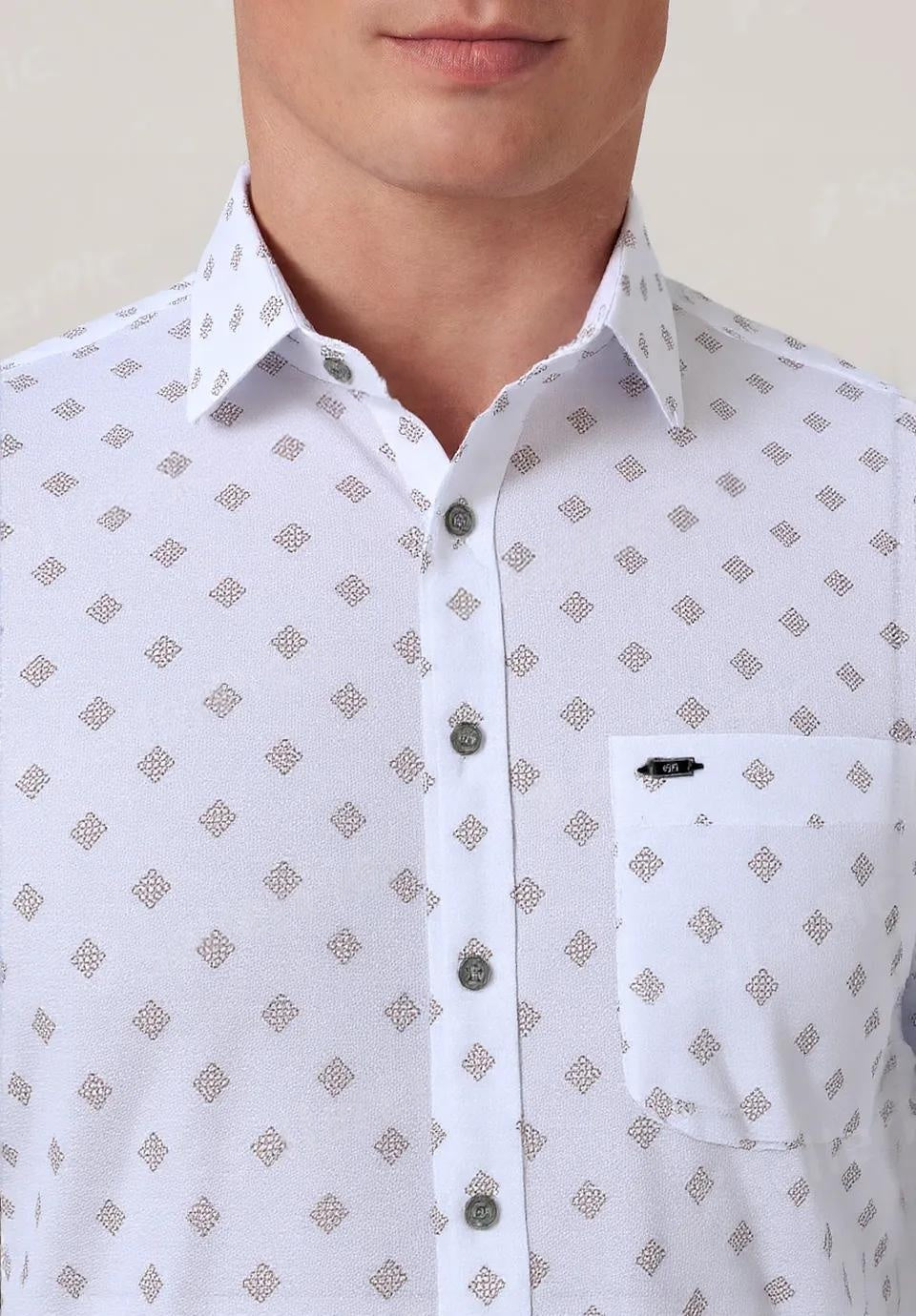 Cotton Printed Shirt #11962
