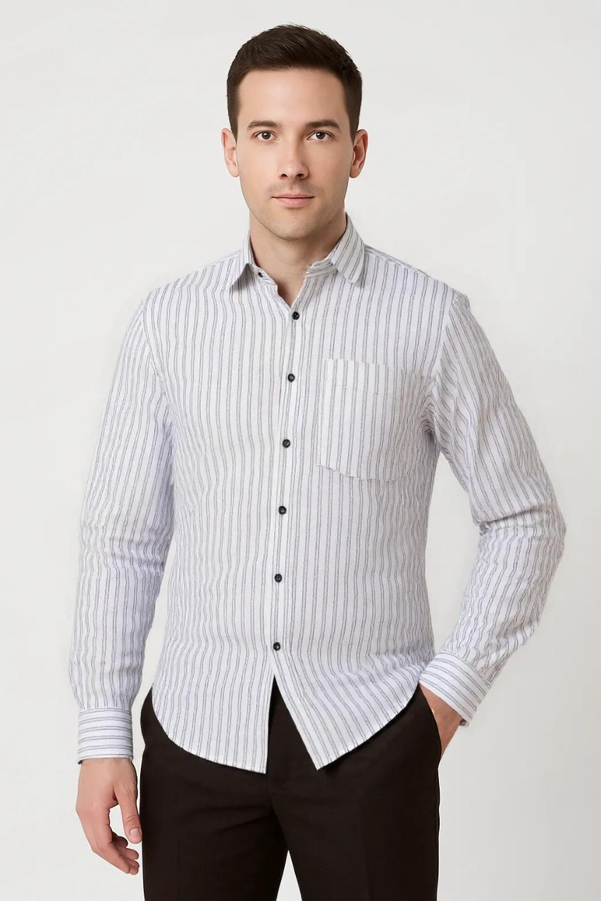 Cotton Striped Shirt #61923