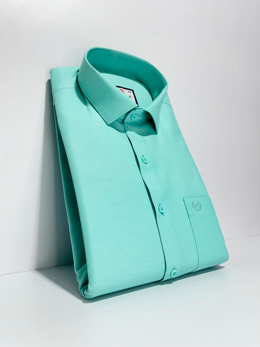 Solid Oxford Cotton Fabric Shirt #21355/2