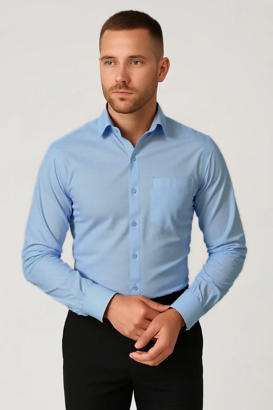Solid Oxford Cotton Fabric Shirt #21355/4