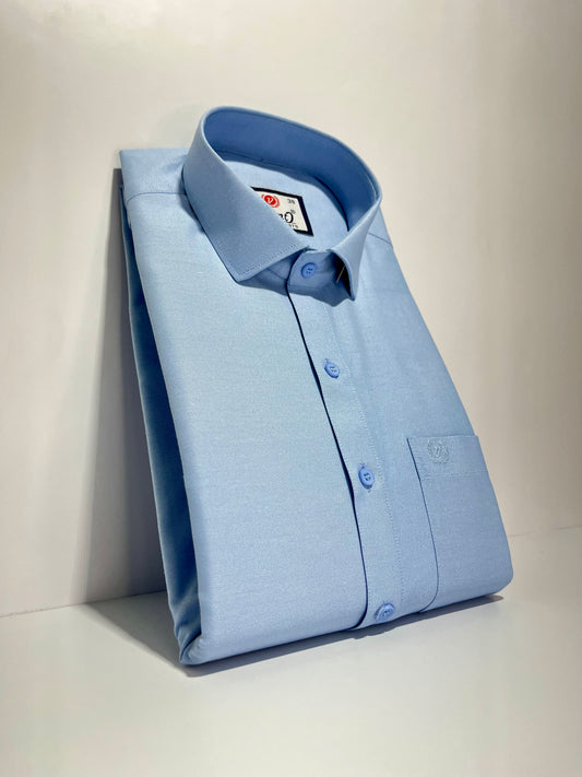 Solid Oxford Cotton Fabric Shirt #21355/4