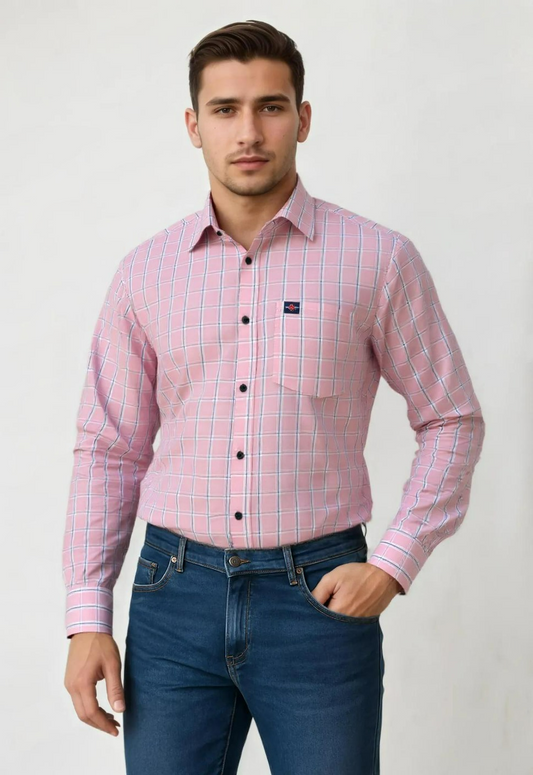 Poly-cotton Chex Shirt #41770