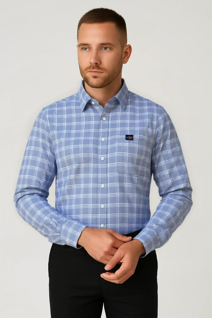 Poly-cotton Chex Shirt #41801