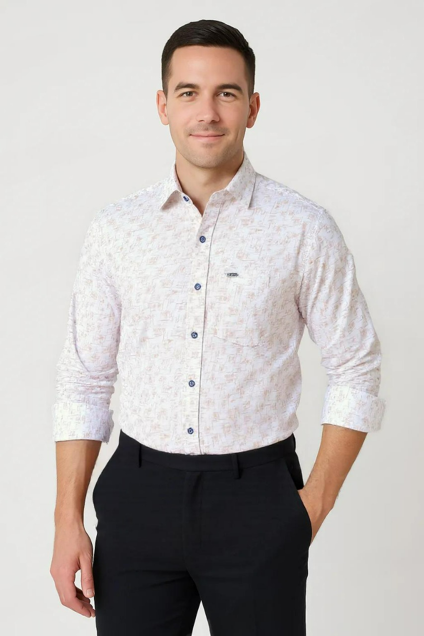 Poly-cotton Printed Shirt #11956
