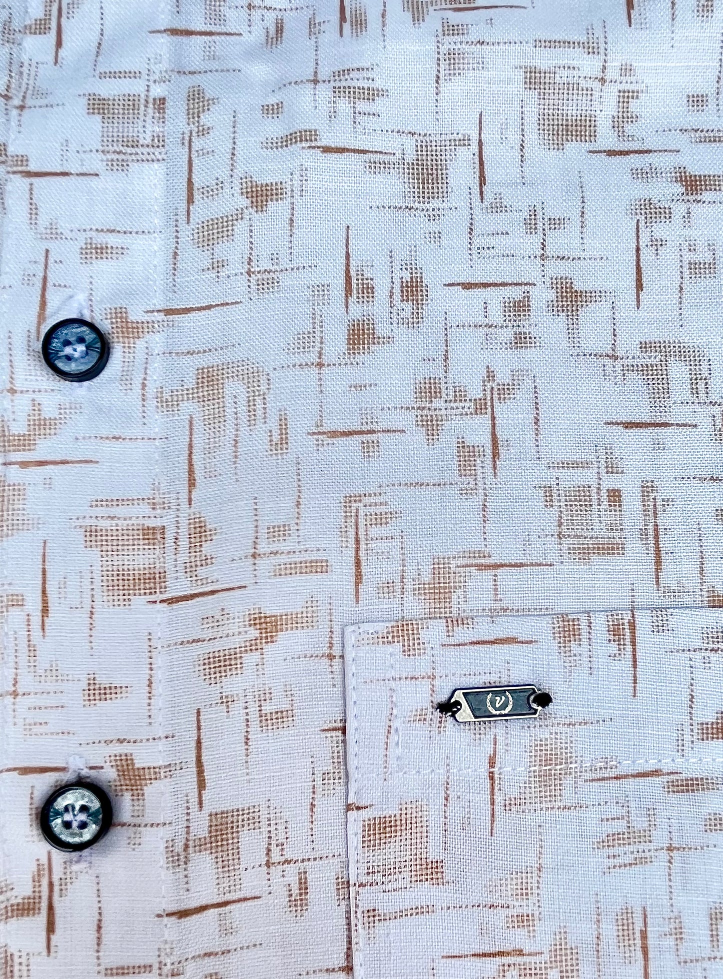 Poly-cotton Printed Shirt #11956