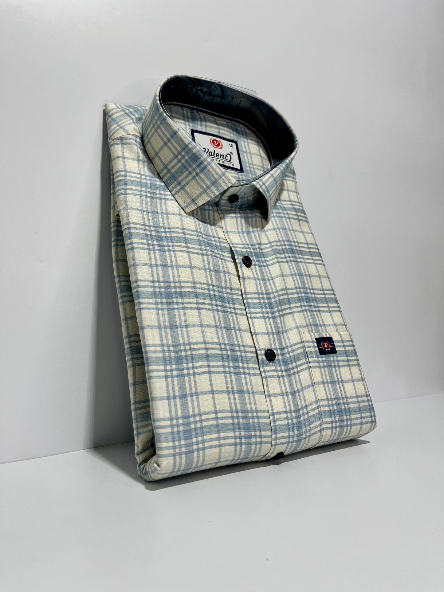 Satin Chex Shirt #41624