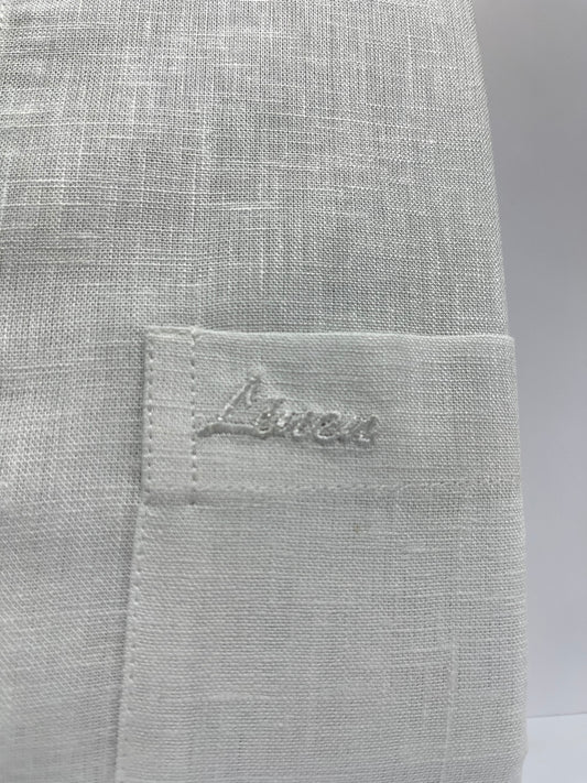 Pure White Linen Fabric Shirt #31900