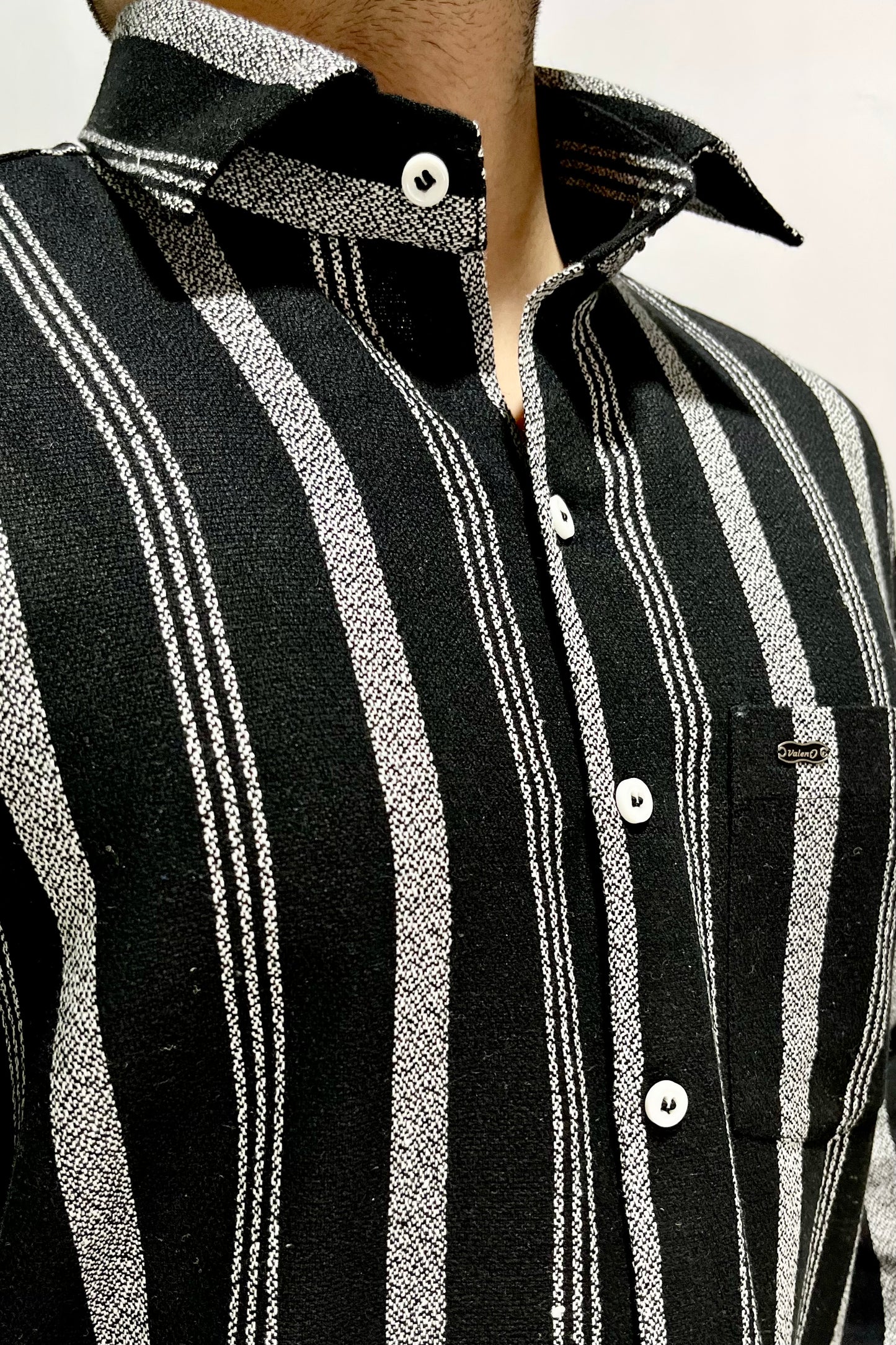 Poly Cotton Striped Shirt #61889